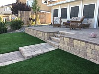 Paver Walkways and Usable Side Yards